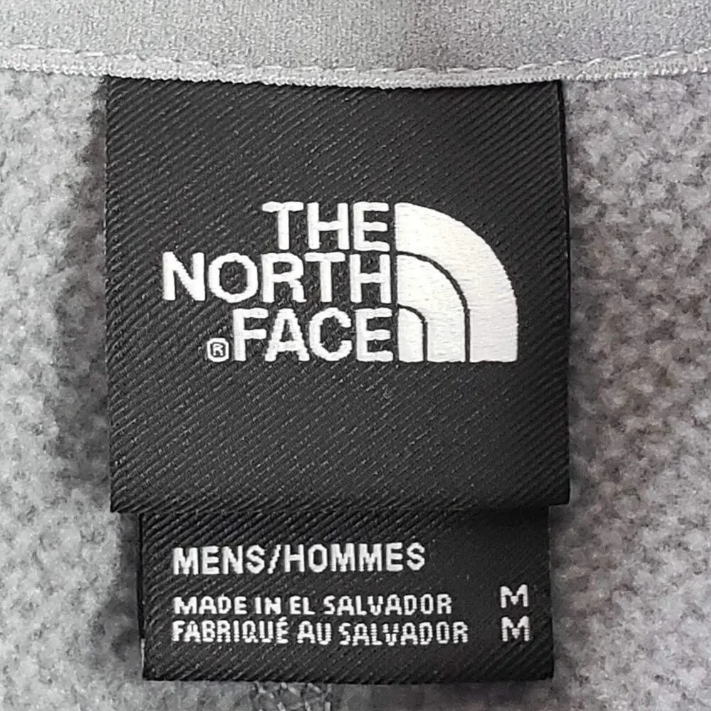 The North Face Stretch Knit Sweatshirt Men's Medium Gray 1/4 Zip Pullover